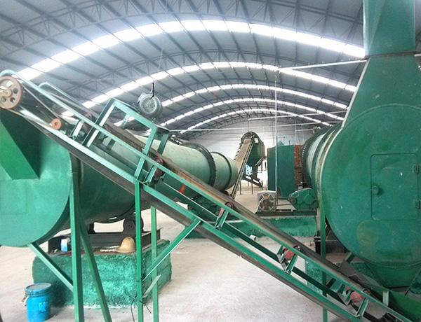 顆粒有機肥生產(chǎn)設備實拍